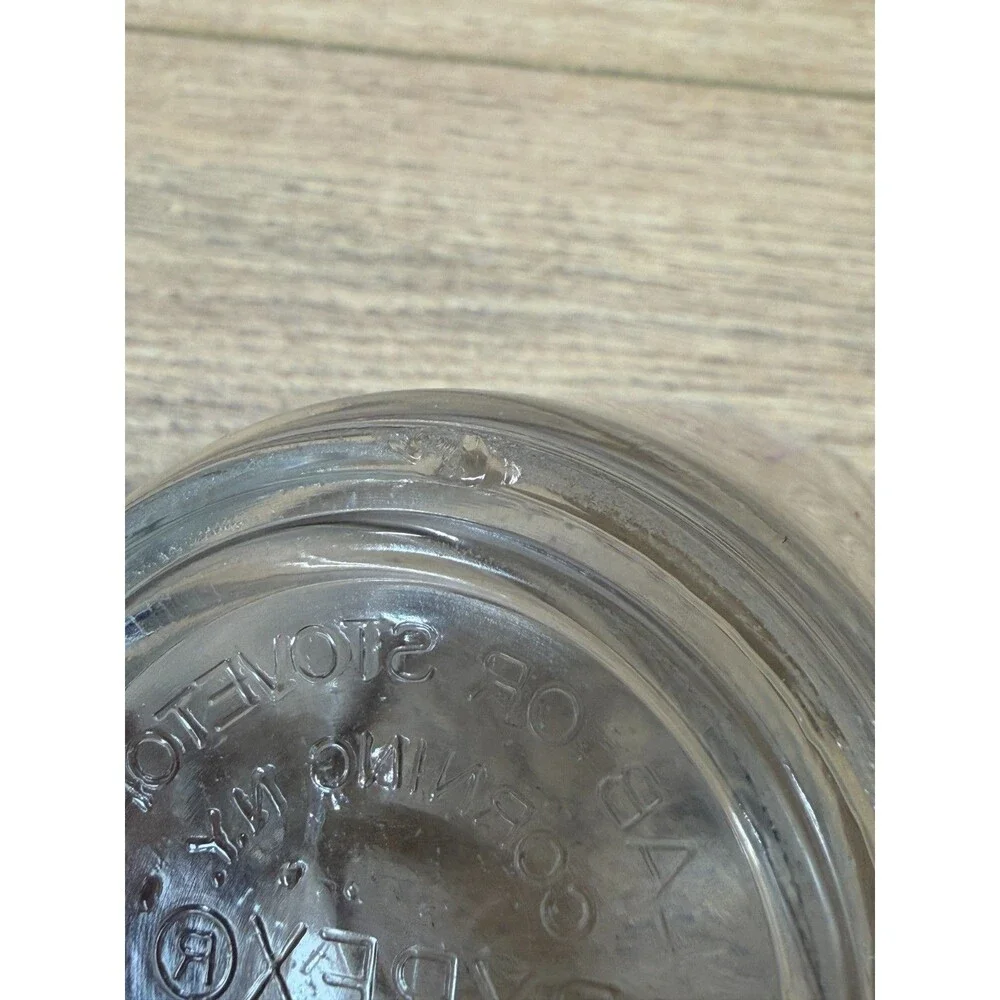 PYREX #508 Small Red Letter Glass Measuring Cup D Handle 8oz 1 Cup - Vintage